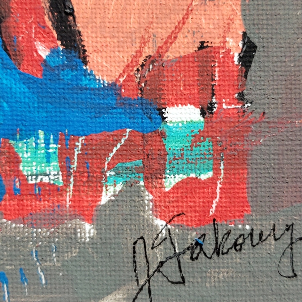 Hand painted wall art!! Point Blank- Acrylic on Canvas Board - Picture 4 of 4